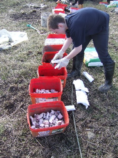 Adding for drainage