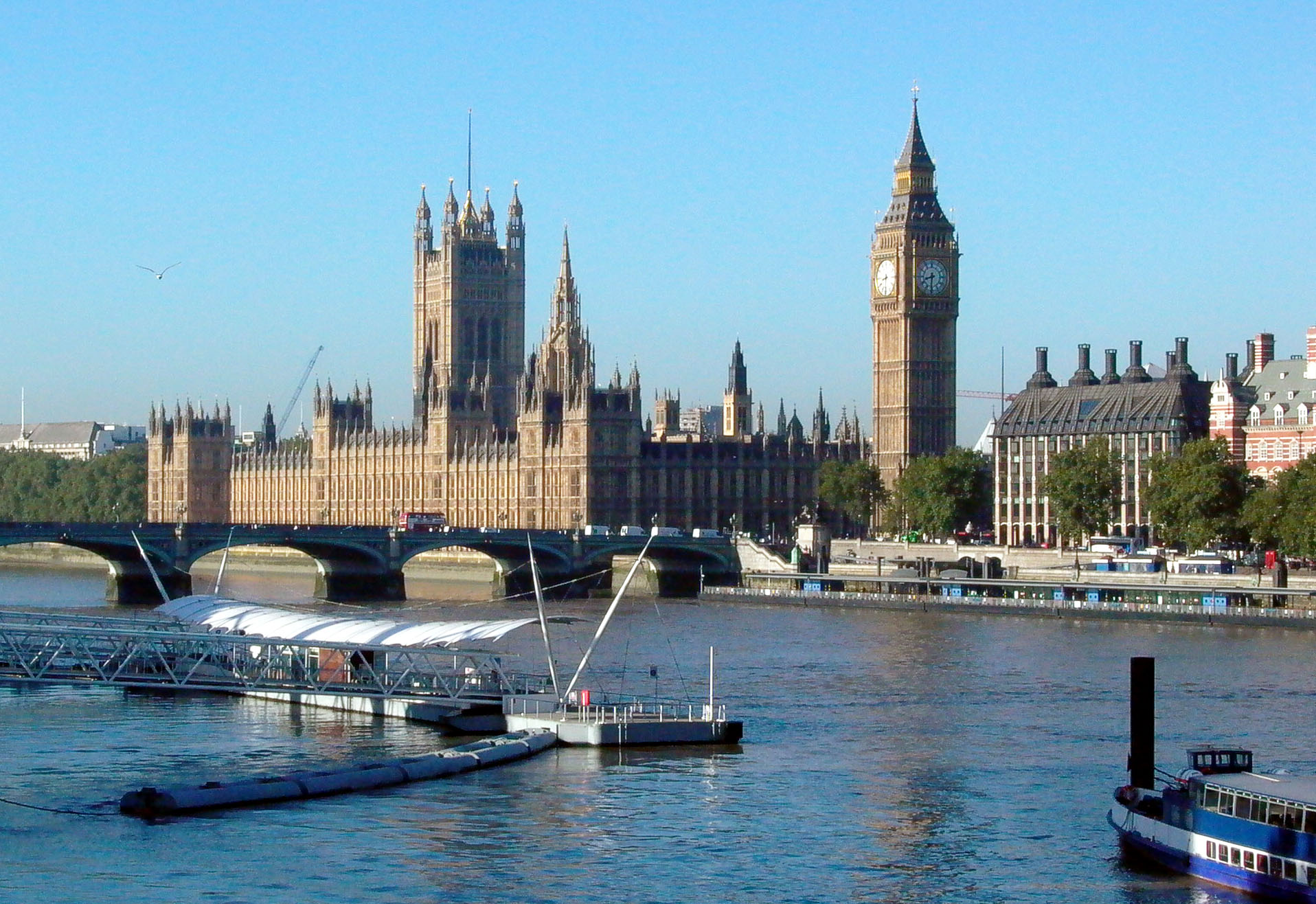 The river Thames in London