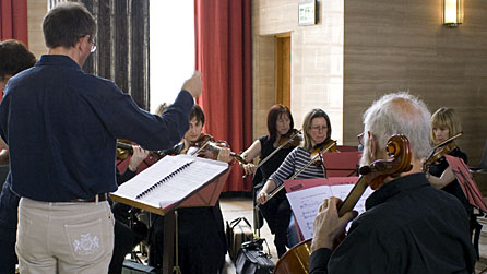 The Welsh Sinfonia in rehearsal