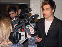 Superstars - being interviewed