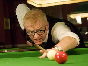 Chris Evans playing snooker
