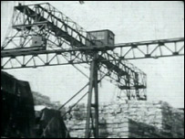 Building site: crane