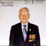 Reg Stone all dressed up to meet Queen Elizabeth II to receive his Maundy Money at Wakefield Cathedral March 24, 2005.