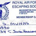 RAF Escaping Society Membership Card