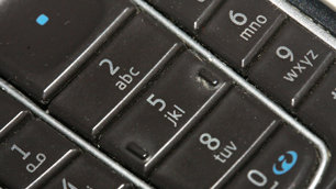 A mobile phone key pad