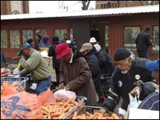 Reparto de comida en Chicago