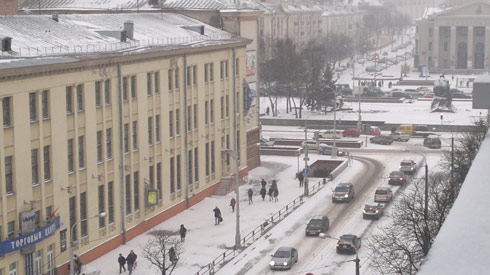 Snow in Belarus