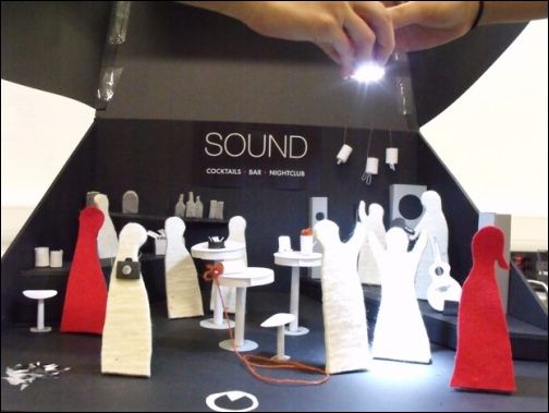 A model showing how viewers could choose a particular audio channel to follow