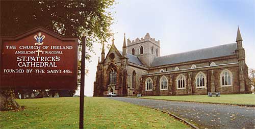 Church of Ireland Cathedral, Armagh , on the site of Patrick's stone church 