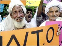 کین کن مذاکرات کے خلاف پاکستانی کسانوں کا احتجاج