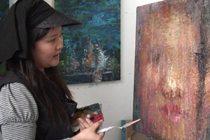 Morica feels she has made an important artistic journey by leaving China to live and study art in Glasgow. 