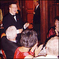 James at the Mencap dinner