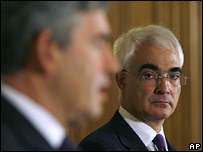 Alistair Darling and Gordon Brown