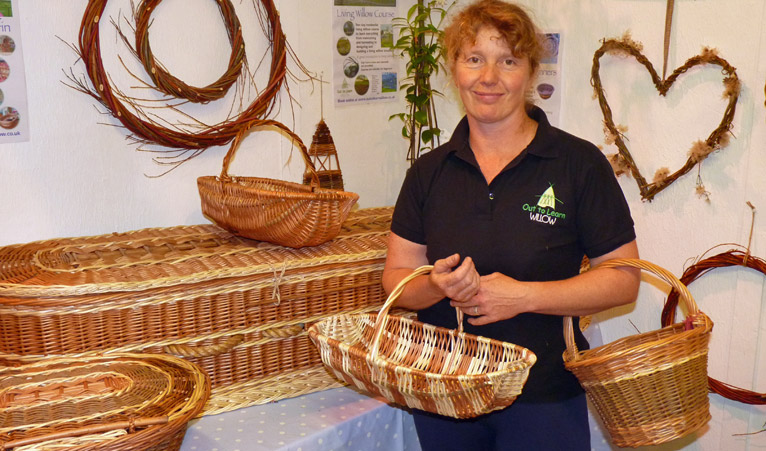 Clare with willow products