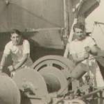 Eric and his friend Gordon on the Mull.