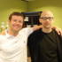 Dermot and worldwide electronic superstar Moby.