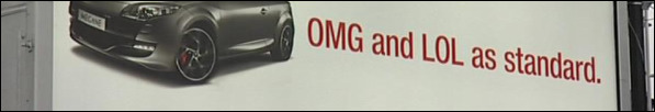 Car advert using 