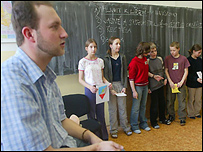 Žáci před tabulí