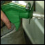 Petrol dripping out of a pump nozzle