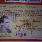 A card issued by the French Government after the War identifying Zdzislaw Maszadro as having received the decoration as a member of the Resistance and Voluntary Services.