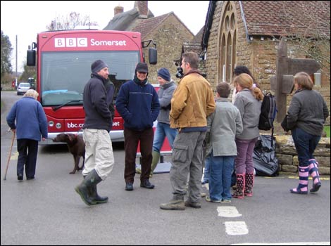 BBC Bus at Chiselborough