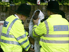 Police making an arrest