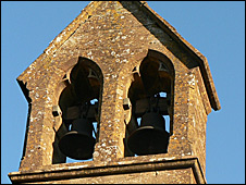 Belfry in a church