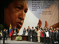 O presidente da Venezuela, Hugo Chávez