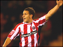 Sheffield United's Billy Sharp celebrates