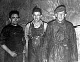 3 men at tunnel face