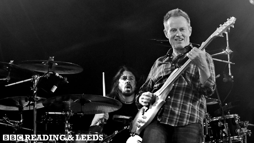 Them Crooked Vultures performing at Reading Festival 2009
