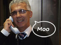 Fabio Jimenez, with telephone