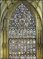 Great East Window from inside the Minster