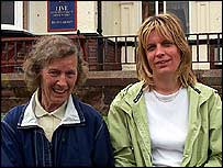 Isobel with her daughter Shirley