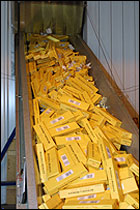 Some of the 7 million cigarettes seized
