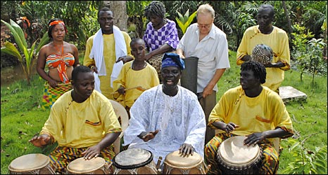 Ghana's Dzenbii Cultural Group led by JB Korantang Crentisl