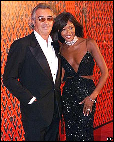 Flavio Briatore and Naomi Campbell