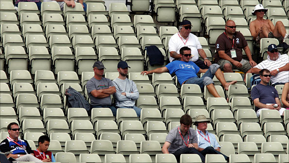 Empty seats at the second Test at Edgbaston