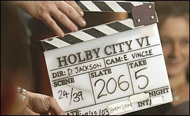 Holby City production shot