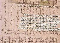 Letter written by Amelia Roper (a postscript is highlighted).