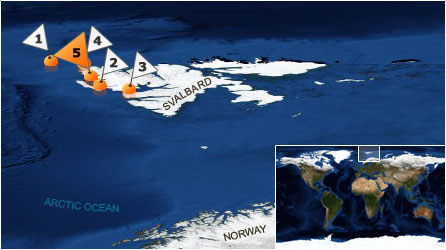 Dive map - Arctic Ocean - Site 5