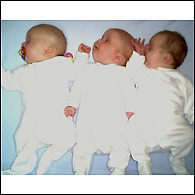 the triplets arrive