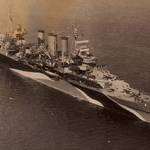 Aerial shot of HMS Kent