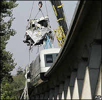 Acidente de trem na Alemanha