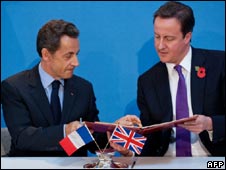 French President Nicolas Sarkozy and British Prime Minister David Cameron