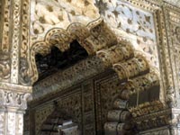 Gemstones in the arches of Humayun's tomb