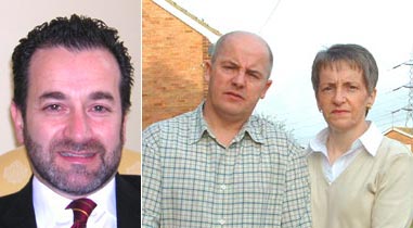 Surgeon Nadey Hakim (left); William and Anna MacDonald (right)