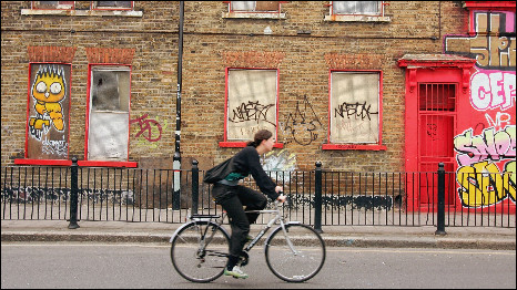 Hackney Wick cyclist