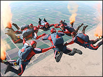 RAF Falcons © RAF Falcons Parachute Display Team