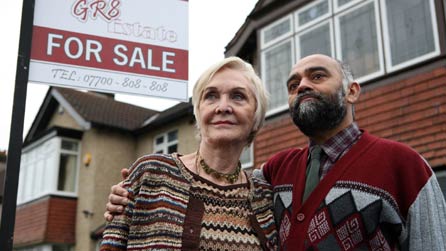 Series one of Moving On: Liz (Sheila Hancock) and Damar (Bhasker Patel). Image credit: BBC/LA Productions